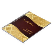 Carnet d'or de vague de damassé (Côté gauche)