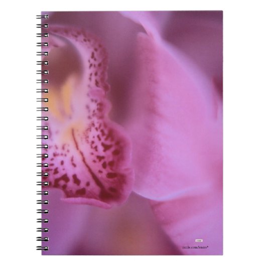 Carnet d'orchidée rose (Devant)