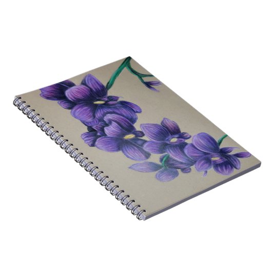 Carnet d'orchidée violette (Côté Droit)