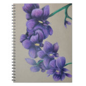 Carnet d'orchidée violette (Devant)