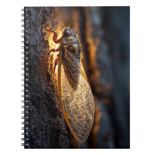 Carnet doré Cicada (Devant)