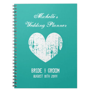 Carnet d'organisateur de wedding planner de bleu