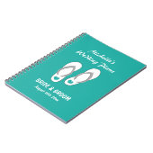 Carnet d'organisateur de wedding planner de plage (Côté gauche)