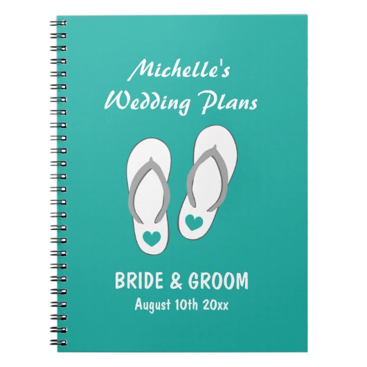 Carnet d'organisateur de wedding planner de plage (Devant)