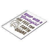 Carnet Dormez avec un géologue et ressentez le tremblemen (Côté gauche)