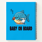 Carnet Dormir amusant bébé Poisson Cartoon - Bébé mignon (Dos)