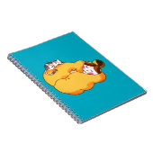 Carnet Dormir la fille avec chat confortable (Côté Droit)