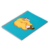 Carnet Dormir la fille avec chat confortable (Côté gauche)