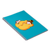 Carnet Dormir la fille avec chat confortable (Côté Droit)