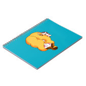 Carnet Dormir la fille avec chat confortable (Côté gauche)