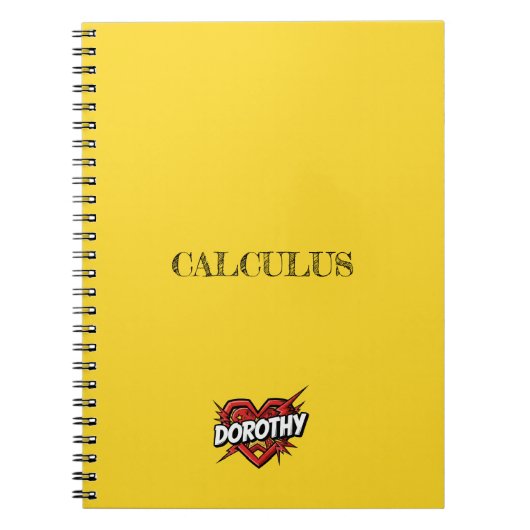 Carnet Dorothy Heart Jaune (Devant)