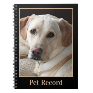 Carnet Dossier animal de compagnie Yellow Labrador Retrie