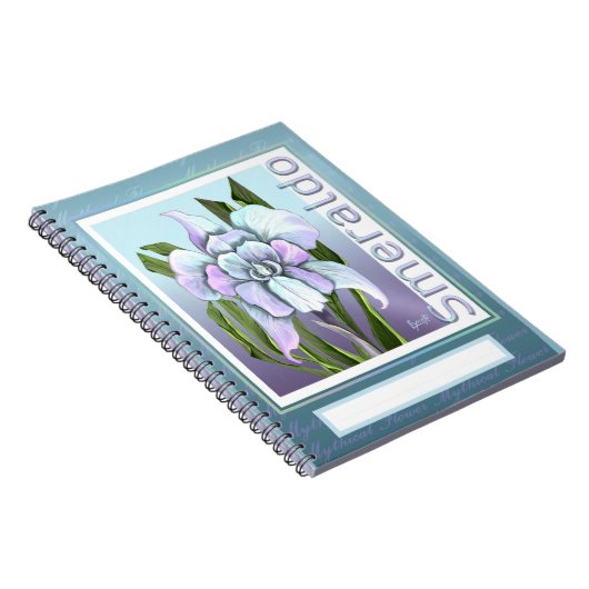 Carnet Dossier de poche de fleurs Smeraldo (Côté Droit)