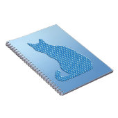 Carnet Dotty Chat - tons bleu (Côté Droit)