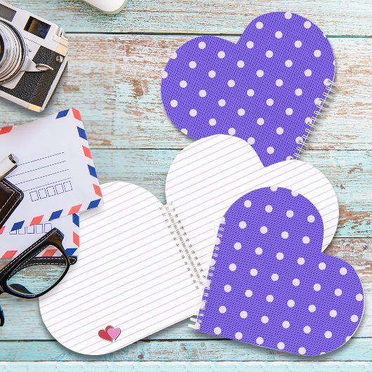 Carnet Dotty Delft Purple Spiral