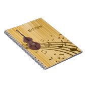 Carnet Double Bass String Instrument (moyen) Spiral (Côté Droit)