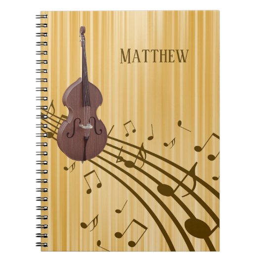 Carnet Double Bass String Instrument (moyen) Spiral (Devant)
