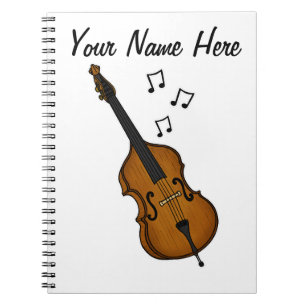 Carnet Double Basse Baid Musicien Musique Enseignant Pers