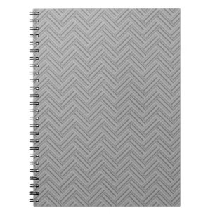 Carnet Double blanc de Grey stripes
