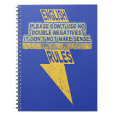 Carnet Double lecture négative de l'anglais (Devant)