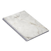 Carnet double monogramme en marbre perlé (Côté Droit)