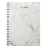 Carnet double monogramme en marbre perlé (Devant)