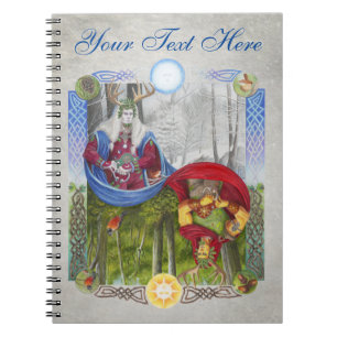 Carnet Double portrait du roi de chêne et de roi de houx