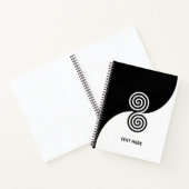 Carnet Double spirale en noir et blanc (Intérieur)