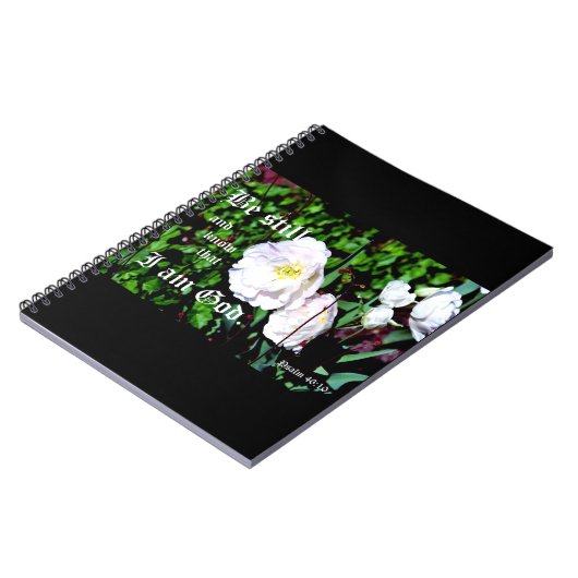 Carnet Double Tulipes Psaume 46:10 (Côté gauche)