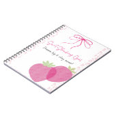Carnet Douce Fraise (Côté gauche)