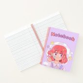 Carnet Douce mauve mauve fille 💜 💗 ✨ Pour elle (Intérieur)