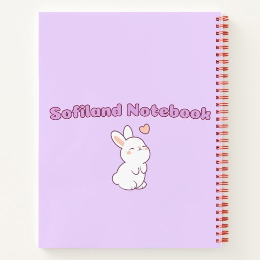 Carnet Douce mauve mauve fille 💜 💗 ✨ Pour elle (Dos)