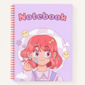 Carnet Douce mauve mauve fille 💜 💗 ✨ Pour elle (Devant)