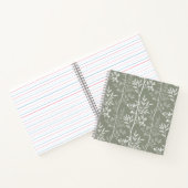 Carnet Douce silhouette botanique florale olive neutre (Intérieur)