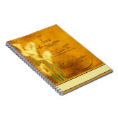 Carnet Douces callas dorées (Côté Droit)