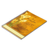 Carnet Douces callas dorées (Côté gauche)