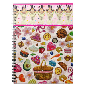 Carnet Douceurs de pâtisserie mignonnes