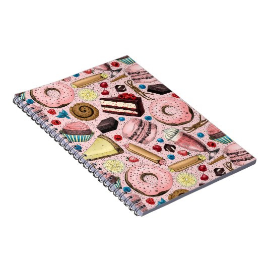 Carnet Douceurs sur rose (Côté Droit)