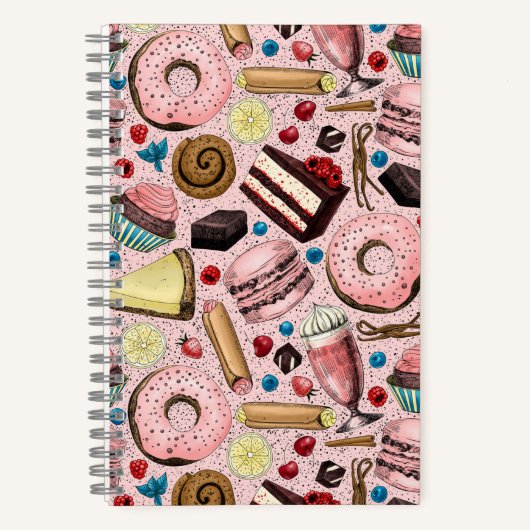 Carnet Douceurs sur rose (Recto)