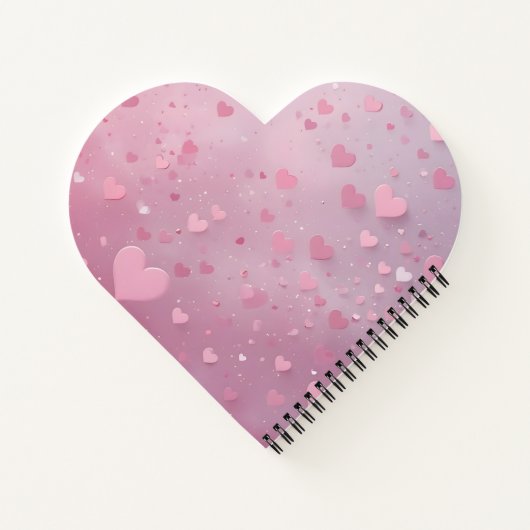Carnet Douche de cœur rose (Dos)