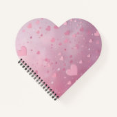 Carnet Douche de cœur rose (Devant)