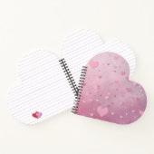 Carnet Douche de cœur rose (Intérieur)