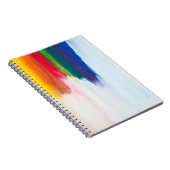 Carnet Douleur abstraite jaune, orange, rouge, verte et b (Côté Droit)