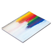 Carnet Douleur abstraite jaune, orange, rouge, verte et b (Côté gauche)
