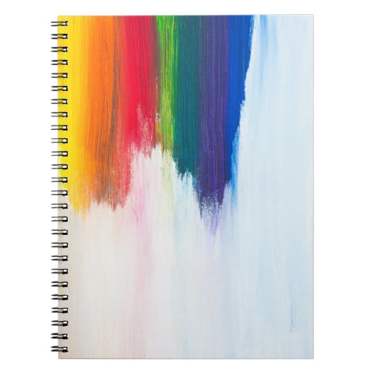 Carnet Douleur abstraite jaune, orange, rouge, verte et b (Devant)