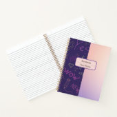 Carnet d'outils violet motif (Intérieur)