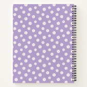 Carnet Doux Blancs Motif Floral Personnalisé (Dos)