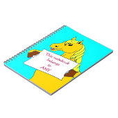 Carnet Doux caricature avec message (Côté gauche)