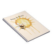 Carnet Doux comme le soleil abeille mignonne heureuse (Côté Droit)