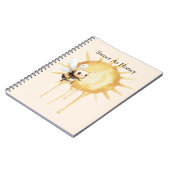 Carnet Doux comme le soleil abeille mignonne heureuse (Côté gauche)